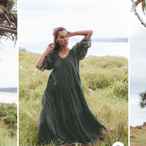 New with tags NWT daughters of India Sahana dress emerald - Picture 2 of 2